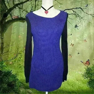 Ralph Lauren Purple Knitted Sweater Dress